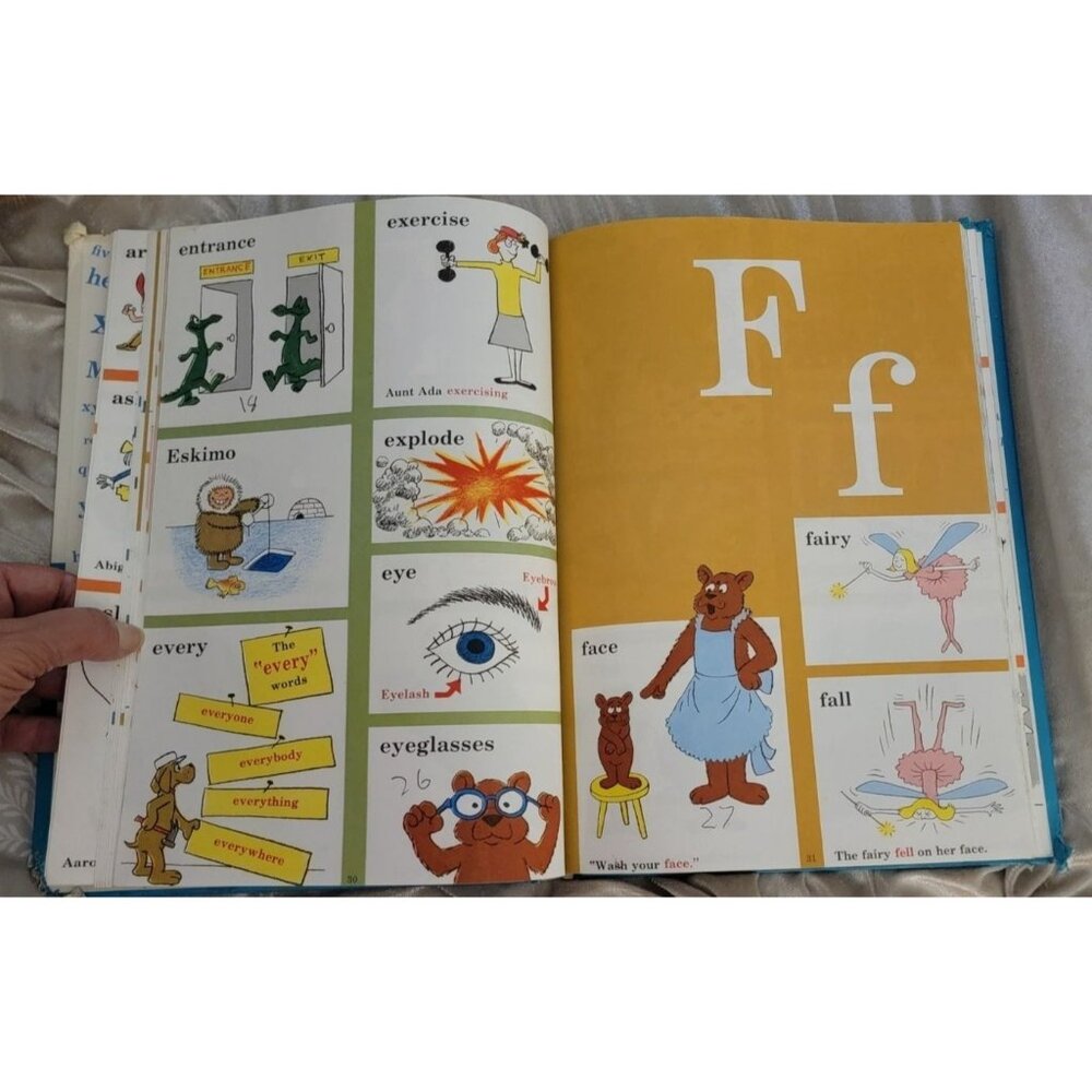 Vintage The Cat in the Hat Beginner Book Dictionary Hardcover | Dr. Seuss | P.D. - Picture 6 of 13